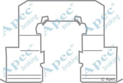 APEC BRAKING kit1154 -  Комплектующие, тормозные колодки